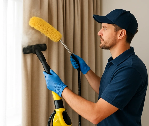 Trusted blind cleaning technician Matty Curtain Cleaning coorparoo QLD