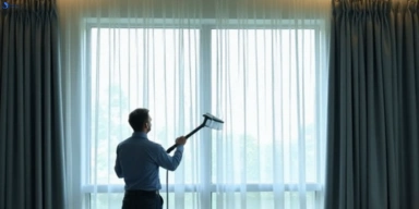 Commercial curtain stain removal service coorparoo hotels offices restaurants